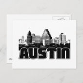 Austin Skyline Postkarte (Vorne/Hinten)