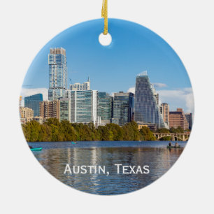 Austin Skyline, Texas-Ornament Keramik Ornament