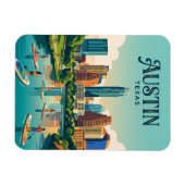 Austin Skyline USA Magnet (Horizontal)