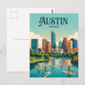 Austin Skyline USA Postkarte (Vorne/Hinten)