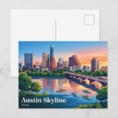Austin Skyline USA Postkarte (Vorne/Hinten)