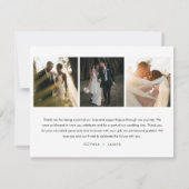 Austin Skyline Wedding Foto Danke-Card Einladung (Rückseite)