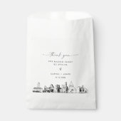 Austin Skyline Wedding Vielen Dank für Ihr Interes Geschenktütchen (Vorderseite)