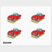 Austin Sprite Ovaler Aufkleber (Blatt)