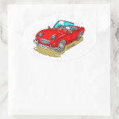 Austin Sprite Ovaler Aufkleber (Tasche)