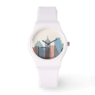 Austin, Stadt-Skyline Texas   Armbanduhr