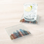 Austin, Stadt-Skyline Texas | Glasuntersetzer (Schrägansicht)