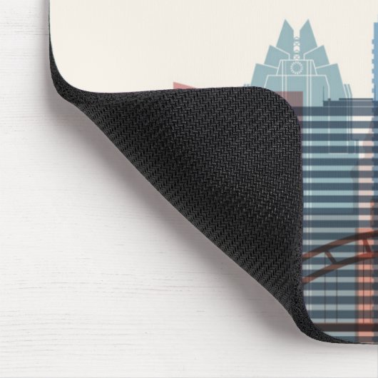 Austin, Stadt-Skyline Texas | Mousepad (Ecke)