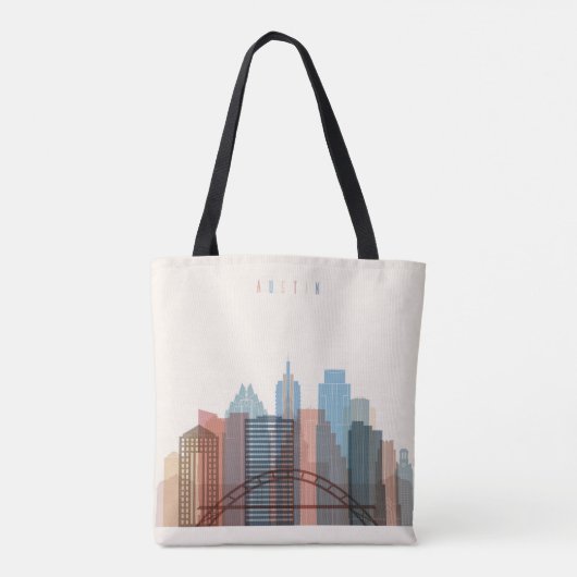 Austin, Stadt-Skyline Texas | Tasche (Rückseite)