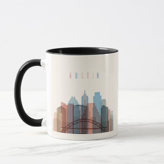 Austin, Stadt-Skyline Texas | Tasse (Links)