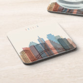 Austin, Stadt-Skyline Texas | Untersetzer (Linke Seite)