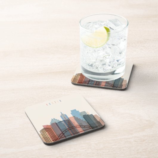 Austin, Stadt-Skyline Texas | Untersetzer (Rechte Seite)