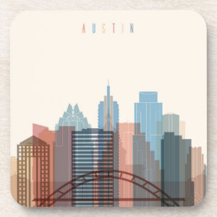 Austin, Stadt-Skyline Texas Untersetzer