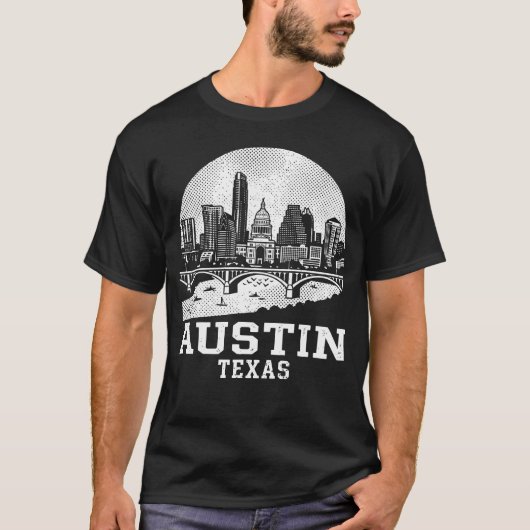 Austin Stadt Texas T-Shirt (Vorderseite)