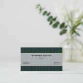 Austin Tartan Kariert Custom Visitenkarte (Stehend Vorderseite)