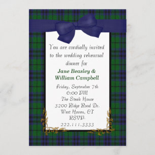 Austin Tartan Karierte Einladung