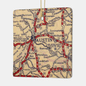 Austin Texas 1926 Karte Keramikornament (Links)