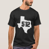 Austin Texas 512 Bereichscode T-Shirt (Vorderseite)