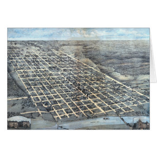 Austin, Texas Antique City Map von 1873