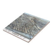 Austin, Texas Antique City Map von 1873 Fliese (Seite)