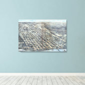 Austin, Texas Antique City Map von 1873 Leinwanddruck (Insitu (Holzboden))