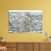 Austin, Texas Antique City Map von 1873 Leinwanddruck (Insitu (Wohnzimmer))