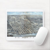 Austin, Texas Antique City Map von 1873 Mousepad (Mit Mouse)