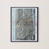 Austin, Texas Antique City Map von 1873 Puzzle (Vertikal)