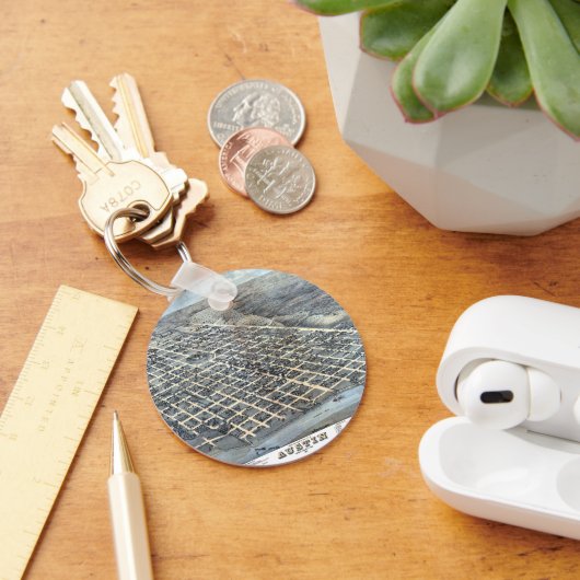 Austin, Texas Antique City Map von 1873 Schlüsselanhänger (Schreibtisch)