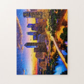 Austin Texas Art 3 Foto Puzzle Skyline Kunst Austi (Vertikal)