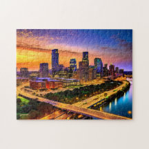 Austin Texas Art 4 Foto Puzzle Skyline Kunst Austi