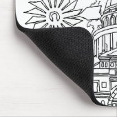 Austin Texas Art Vacation Texas Souvenir Design Mousepad (Ecke)