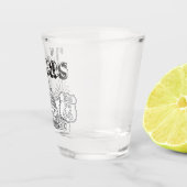 Austin Texas Art Vacation Texas Souvenir Design Schnapsglas (Rechts)