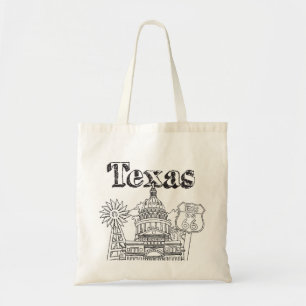 Austin Texas Art Vacation Texas Souvenir Design Tragetasche
