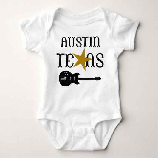 Austin Texas Baby Strampler (Vorderseite)