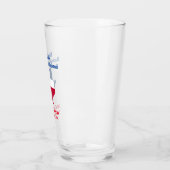 Austin Texas Bachelor Party für Beer Pint Glas (Links)