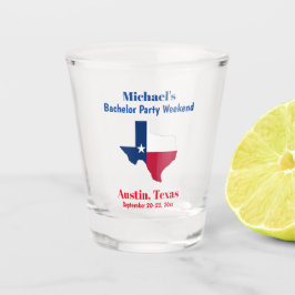 Austin Texas Bachelor Party Gefallen Wochenendreis Schnapsglas