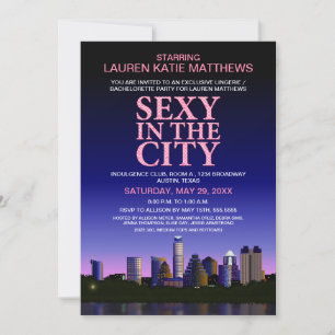 Austin Texas Bachelorette Movie Poster Einladung
