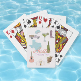 Austin Texas Bachelorette Wedding Spielkarten
