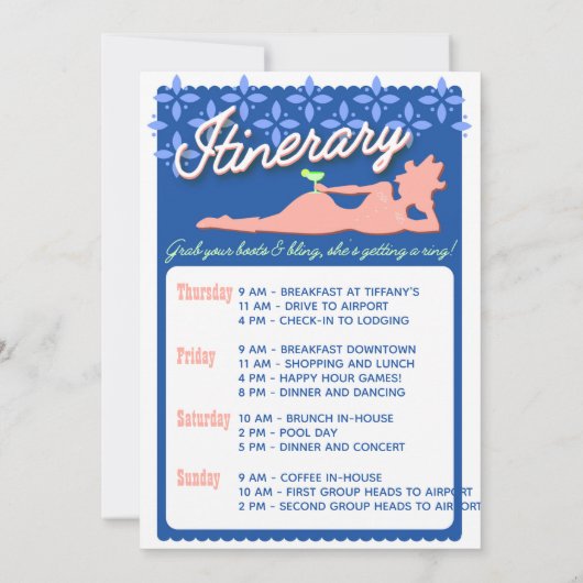 Austin Texas Bachelorette Weekend Itinerary (Rückseite)