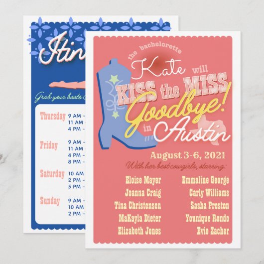 Austin Texas Bachelorette Weekend Itinerary (Vorne/Hinten)