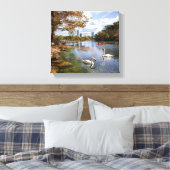 Austin, Texas Barton Creek / Ladybird Lake Skyline Leinwanddruck (Insitu (Schlafzimmer))