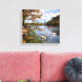 Austin, Texas Barton Creek / Ladybird Lake Skyline Leinwanddruck (Insitu (Wohnzimmer))