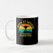 Austin, Texas Behielt es komisch Longhorn Kaffeetasse (Links)