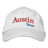Austin Texas bestickte Baseballkappe (Vorderseite)