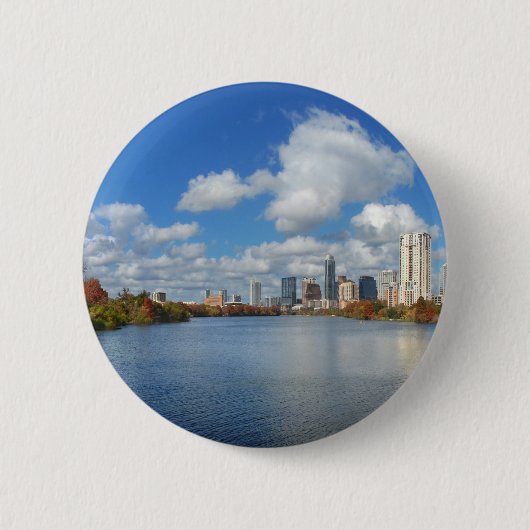 Austin Texas Boardwalk - Ladybird Lake - Skyline Button (Vorderseite)