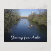 Austin Texas Bootkarte Postkarte (Vorderseite)