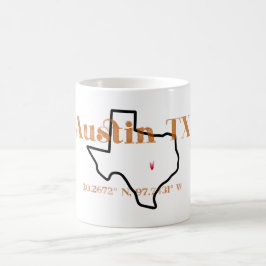 Austin Texas Burnt Orange Tasse