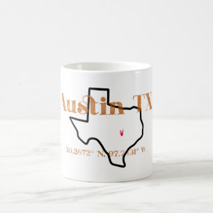 Austin Texas Burnt Orange Tasse