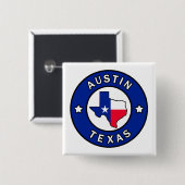 Austin Texas Button (Vorne & Hinten)
